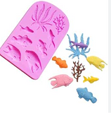 Sea Coral Fish silicone mold, fondant mold