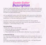 Giraffe Cookie, cutter with stamp option