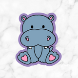 Hippopotamus Cutter With Stamp Option