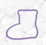Winter Boot Cookie Cutter with Stamp Option – Designer Style