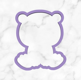 Bear Cookie Cutter with Stamp Option