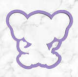 Elephant Cookie Cutter with Stamp Option