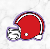 Football Helmet Cookie Cutters With Stamp Option