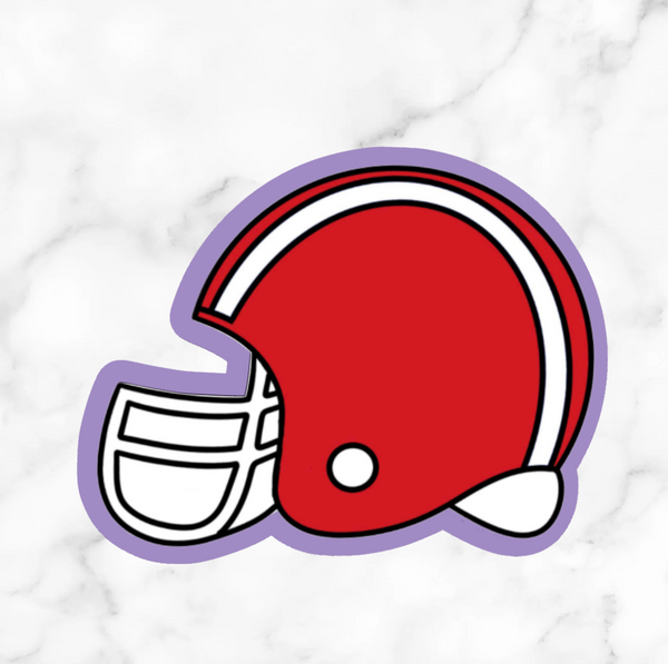 cookie football helmet Football Helmet Cookie Cutters With Stamp Option Cookie Cutter & Stamp / 5.0 Inch