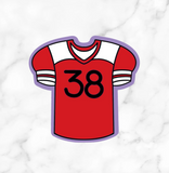 Football Jersey Cookie Cutters With Stamp Option