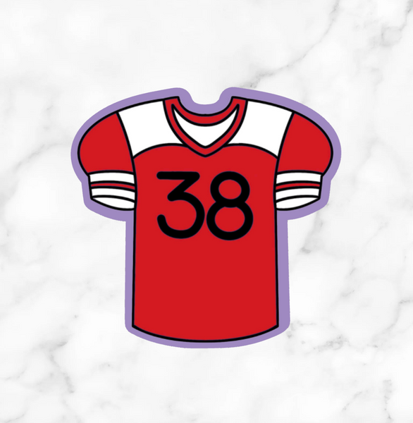 Football Jersey Cookie Cutters With Stamp Option