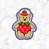 Strawberry Bear Cookie Cutter