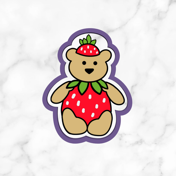 Strawberry Bear Cookie Cutter