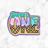 Lolipop Sweet One Themed Happy Birthday Cutters With Stamp Option