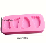 3D Cute Baby Mini Foot Silicone Mold,