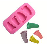 3D Cute Baby Mini Foot Silicone Mold,