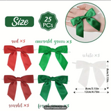 5 Colors of Christmas Twist Bows 3.15