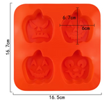 Halloween Pumpkin  Silicone Halloween 4-Cavity
