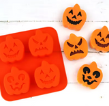 Halloween Pumpkin  Silicone Halloween 4-Cavity