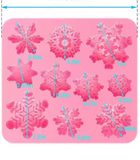 Christmas Snowflake Silicone Mold Christmas Fondant Mold