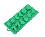 Christmas Silicone Molds Christmas Chocolate Mold Candy Christmas tree, snowman, candy cane, and stocking.