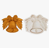 Jingle Bell with Leaves and Bow