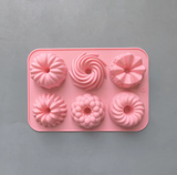 Mini Fluted Cake Pan, 6-Cavity ,