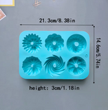 Mini Fluted Cake Pan, 6-Cavity ,