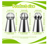 3 PCS Ball Russian Piping Tips