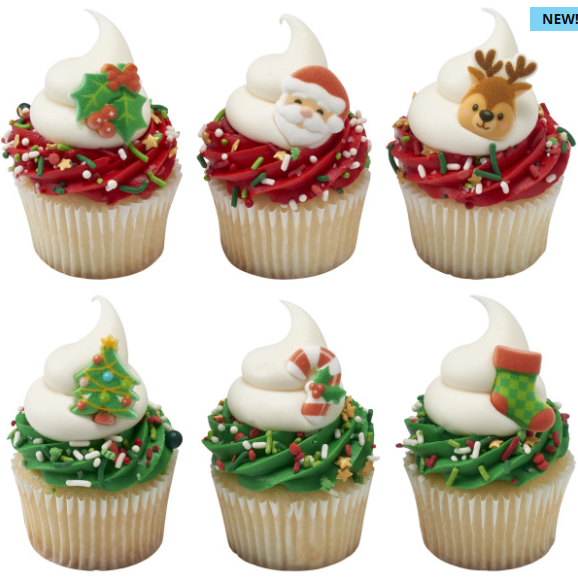 Holly Jolly dec-ons Decorations 12 ct