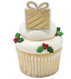 Holly Berries & Leaves Mix Sugar Candy Decorations