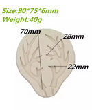 Deer Antlers 2.75 INCH Silicone Mold