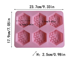 Hexagonal Honeycomb Silicone Molds