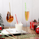 Christmas Straws  Disposable,and  Colorful straws