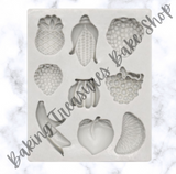 Mini Fruit Silicone Mold-Faux Fake Bake-Resin Clay Soap Candle Fondant Chocolate Mold