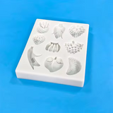 Mini Fruit Silicone Mold-Faux Fake Bake-Resin Clay Soap Candle Fondant Chocolate Mold