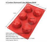 Diamond Cube Shape Premium Silicone