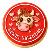 Howdy Valentine Cookie Cutters with Stamp Size Option