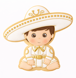 Baby Charro Boy Cookie Cutter and Stamp with Size Options, Mexican Charro Theme Baby Shower Latino Themed
