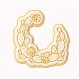 Mexican Cactus Wreath Cookie Cutter and Stamp with Size Options, Mexican Theme