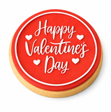 Happy Valentines day with heart Cookie Cutters with Stamp Size Option