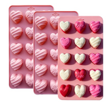 Mini Heart Candy Silicone Molds 15 ct