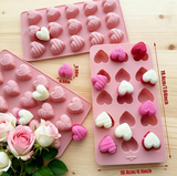 Mini Heart Candy Silicone Molds 15 ct