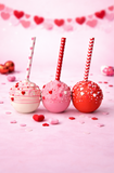 Valentines Pink Red White  Assorted Paper Straws 25 per pack