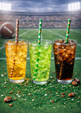 Football Party Paper Straws – 20 Count