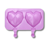 Geometric Heart Popsicle Silicone Mold