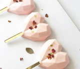 Geometric Heart Popsicle Silicone Mold