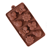 Butterfly Brown Ladybug Flower and bumbple bee Silicone DIY Mold to make Soap Candle Chocolate Candy Tray Mold