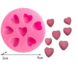 7-Hole Love Heart Silicone Mold