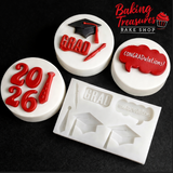 Graduation Words & Cap Silicone Mold