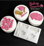 Graduation Words & Cap Silicone Mold