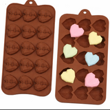 Mini Geometric Heart Mold - 15 Cavities