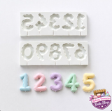 Number Silicone Mold  Mylar Balloon Effect