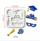 Graduation Theme Silicone Mold