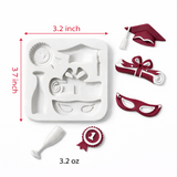 Graduation Theme Silicone Mold